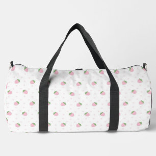 Strawberries and Polka Dots Duffle Bag