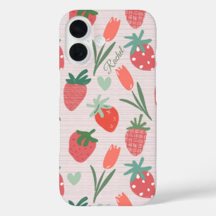 Strawberries and Tulips iPhone / iPad case