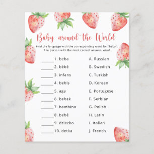 Strawberries - Baby Around the world game
