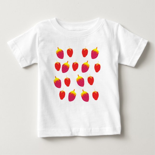 Strawberries Baby Romper Baby T-Shirt (Front)