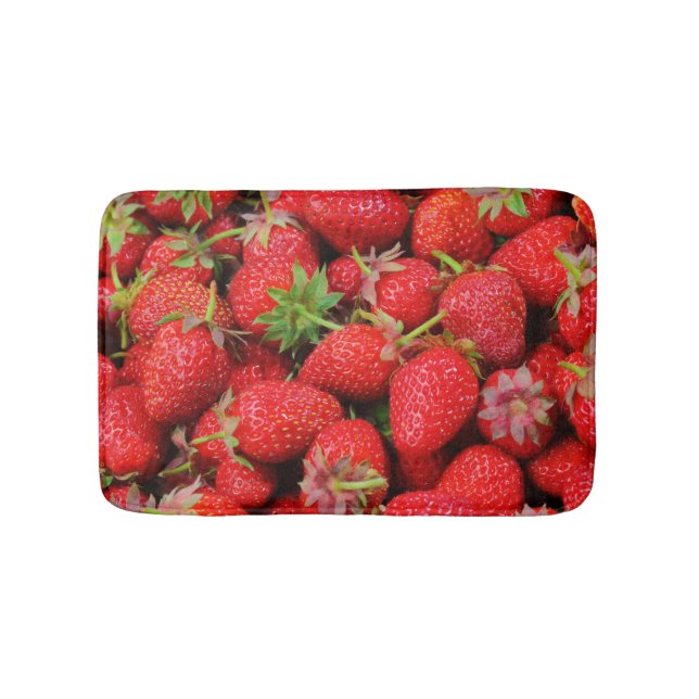 Strawberries Bath Mat (Front)