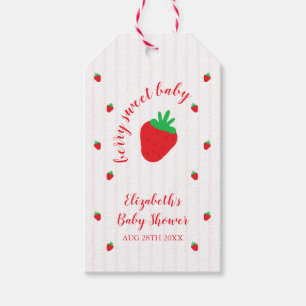 Strawberries Berry Sweet Baby Shower Gift Tags