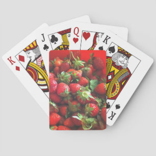 Strawberries Bicycle Playing Cards