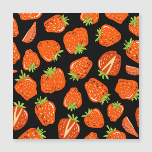 Strawberries Black: Vintage Seamless Texture