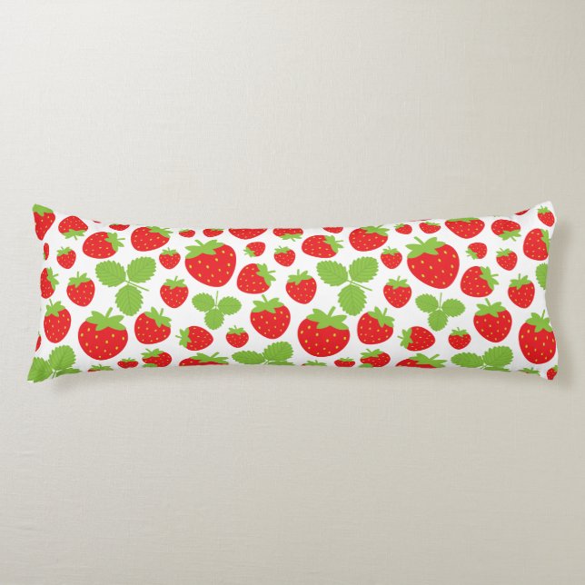 Strawberries Body Pillow (Front)