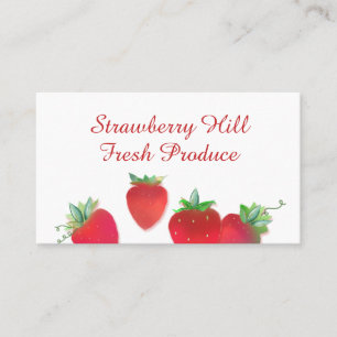Strawberries Business Card