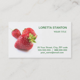 Strawberries Business Card