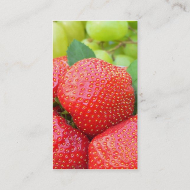 Strawberries Business Card (Front)