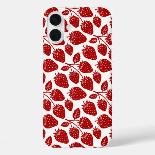 Strawberries iPhone 16 Plus Case