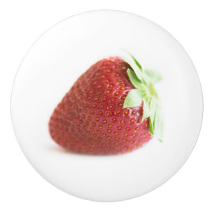 Strawberries Ceramic Knob