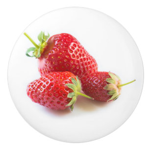 Strawberries Ceramic Knob