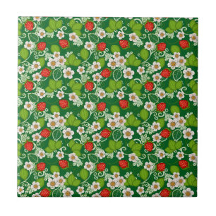 Strawberries Ceramic Tile
