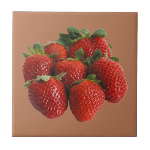 Strawberries Ceramic Tile