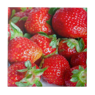 Strawberries Ceramic Tile