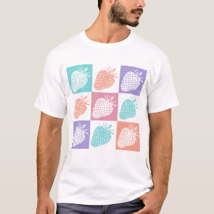 Strawberries Colourful Summer T-Shirt