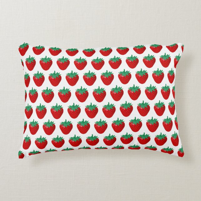 Strawberries Decorative Cushion (Front)