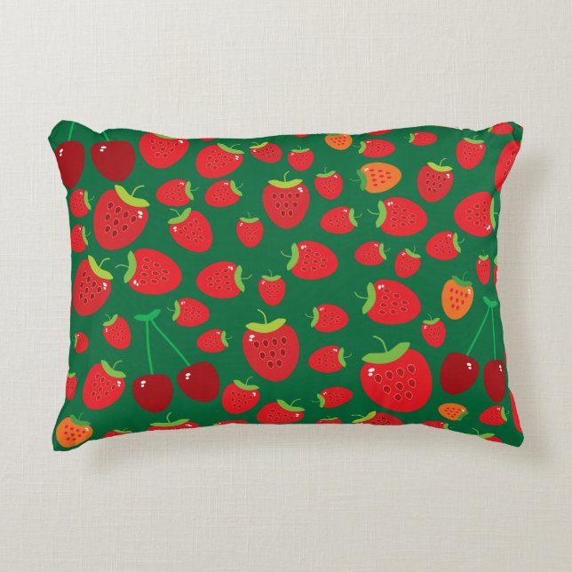 Strawberries  decorative cushion (Front)