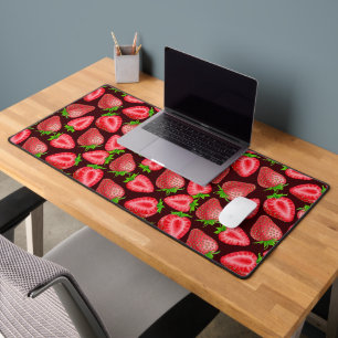 Strawberries Desk Mat