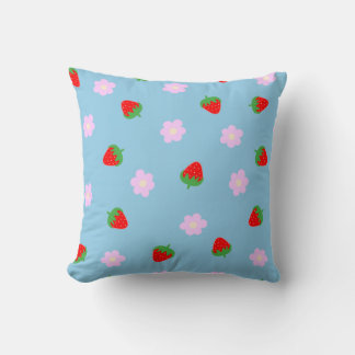 Strawberries & Flowers Cushion