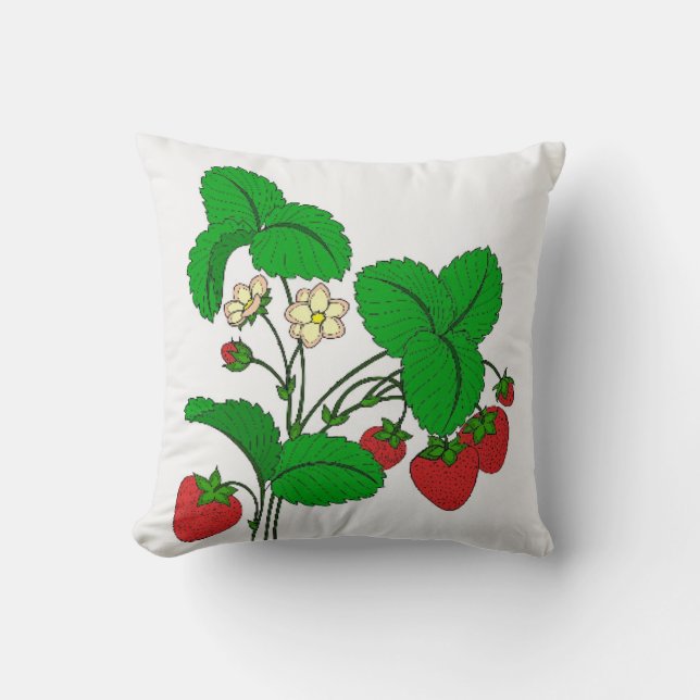 Strawberries for Breakfast Cushion (Front)