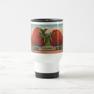 Strawberries Giant Antique Fruit Fun Travel Mug