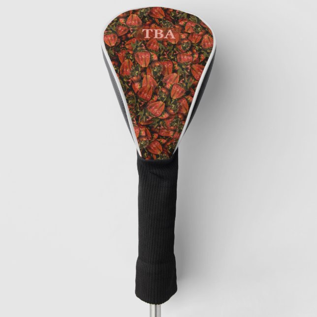 Strawberries Golf Head Cover (Front)