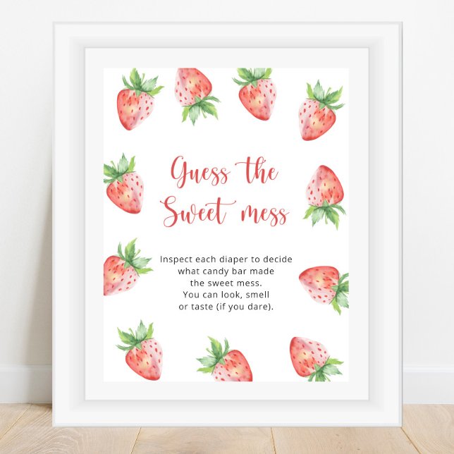 Strawberries - guess the sweet mess game poster (Creator Uploaded)