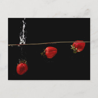 Strawberries in Water Postcard