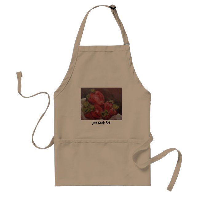 Strawberries, Jon Cook Art Standard Apron (Front)