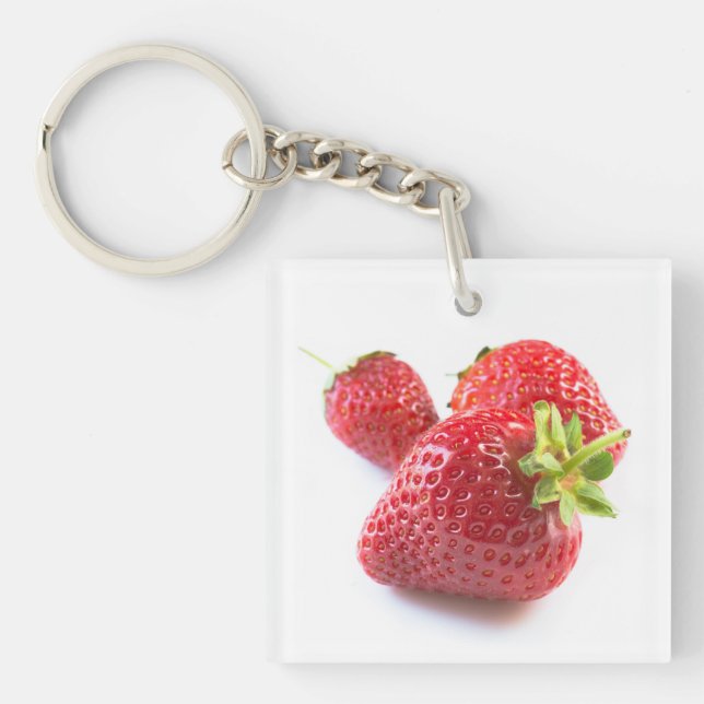 Strawberries Key Ring (Front)