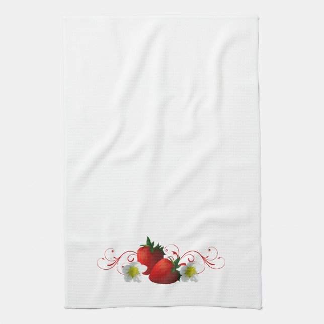Strawberries Kitchen Towel (Vertical)