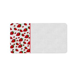 Strawberries Label