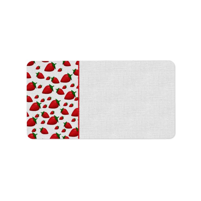 Strawberries Label (Front)