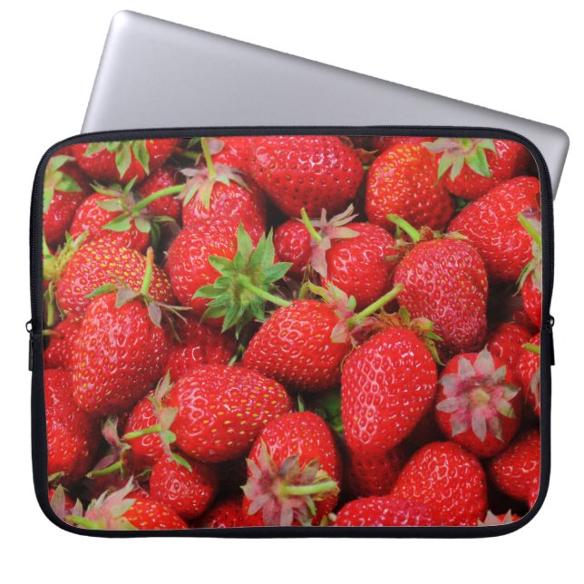 Strawberries Laptop Sleeve (Front)