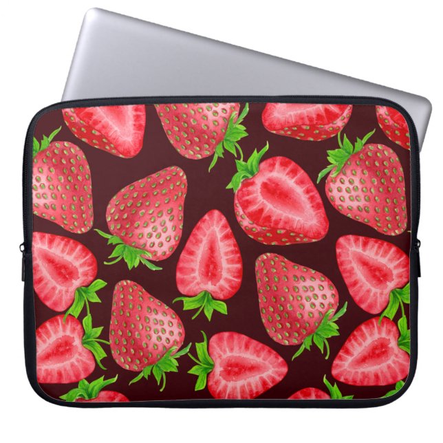 Strawberries Laptop Sleeve (Front)