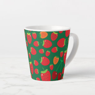 Strawberries    latte mug