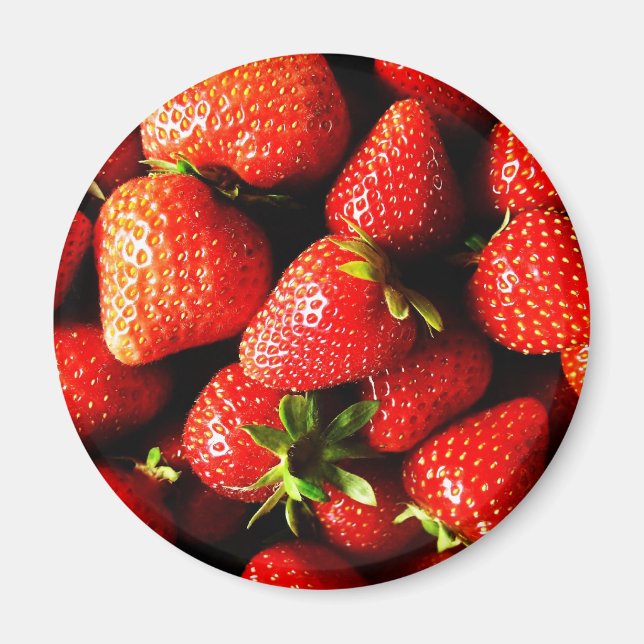 Strawberries Magnet (Front)