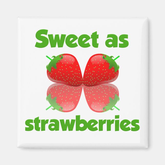 Strawberries magnet (Front)