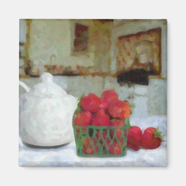 Strawberries Magnet (Front)