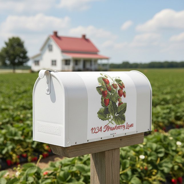 Strawberries mailbox sticker (Creator Uploaded)