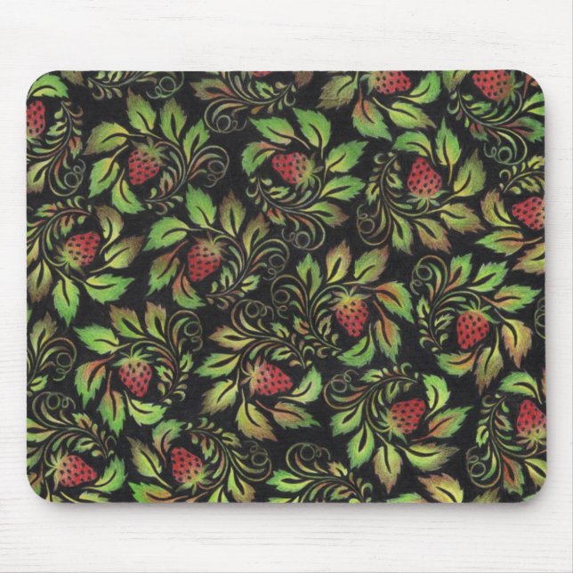 strawberries mouse pad (Front)