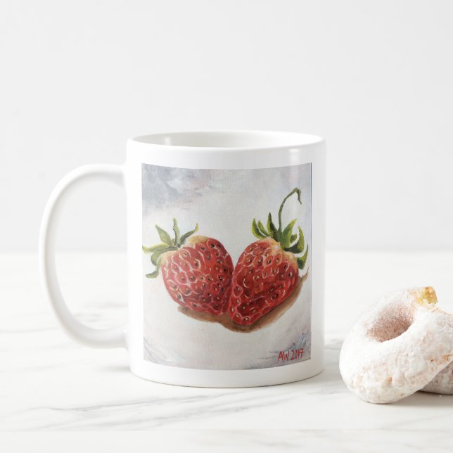 Strawberries mug (With Donut)