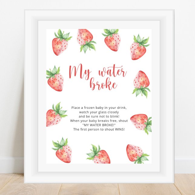 Strawberries - my water broke game poster (Creator Uploaded)