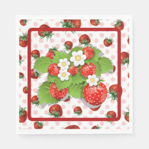 Strawberries napkin