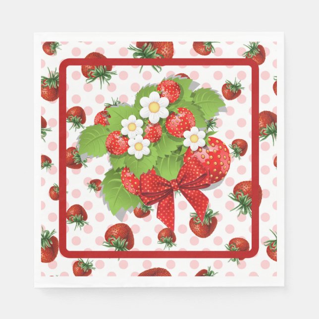 Strawberries  napkin (Front)