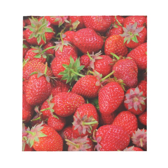 Strawberries Notepad (Front)