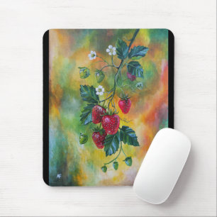 Strawberries on a Summer Vine by Alfred Fox Mouse Pad