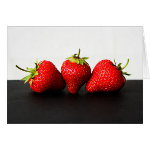 Strawberries On White Over Black gccnm