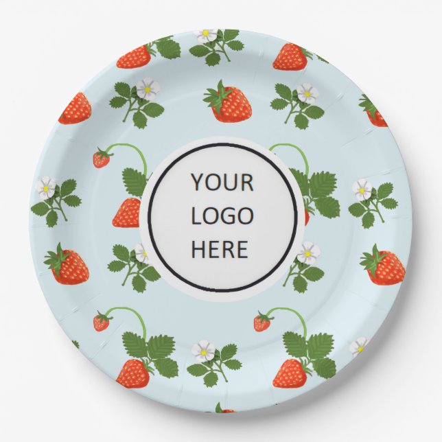 Strawberries Paper Plate (Front)