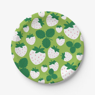 Strawberries Paper Plate